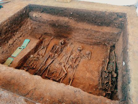 Las excavaciones han permitido hallar los restos de varias víctimas del Franquismo