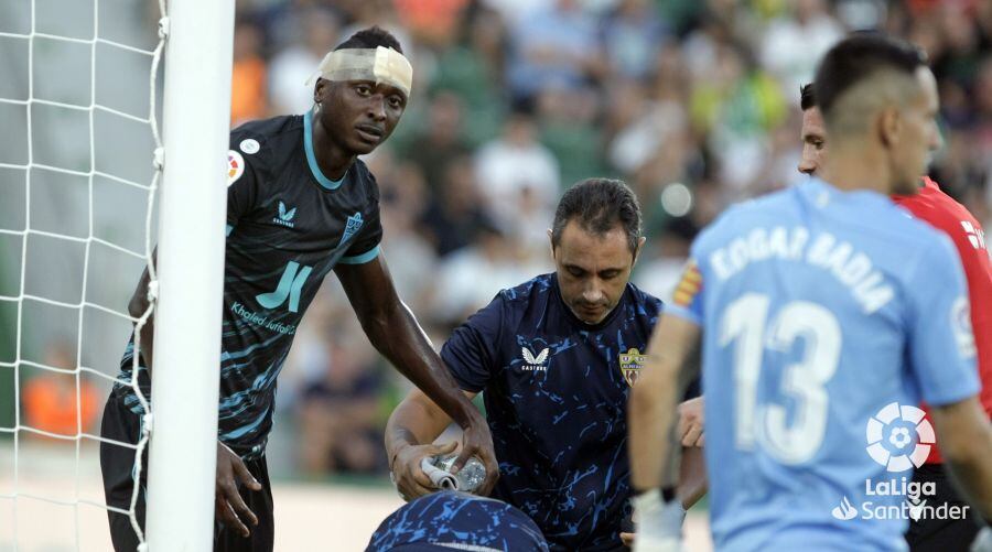 Edgar Badía en su último partido frente al Almería.
