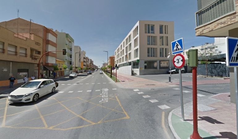 Avenida Adolfo Suárez de Lorca, donde se encuentra la casa-cuartel de la Guardia Civil