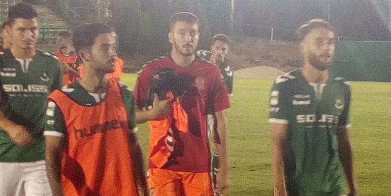 Rafa, en el centro, ya está fuera de la disciplina verde