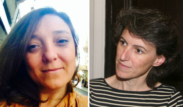 La jefa de servicio, Eva Caro, a la izquierda, y la concejal de accióncultural María Oliver, a la derecha