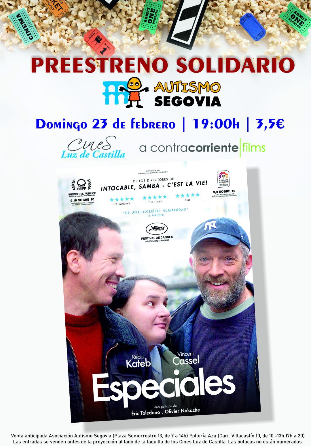 Preestreno solidario de la película &quot;Especiales&quot;