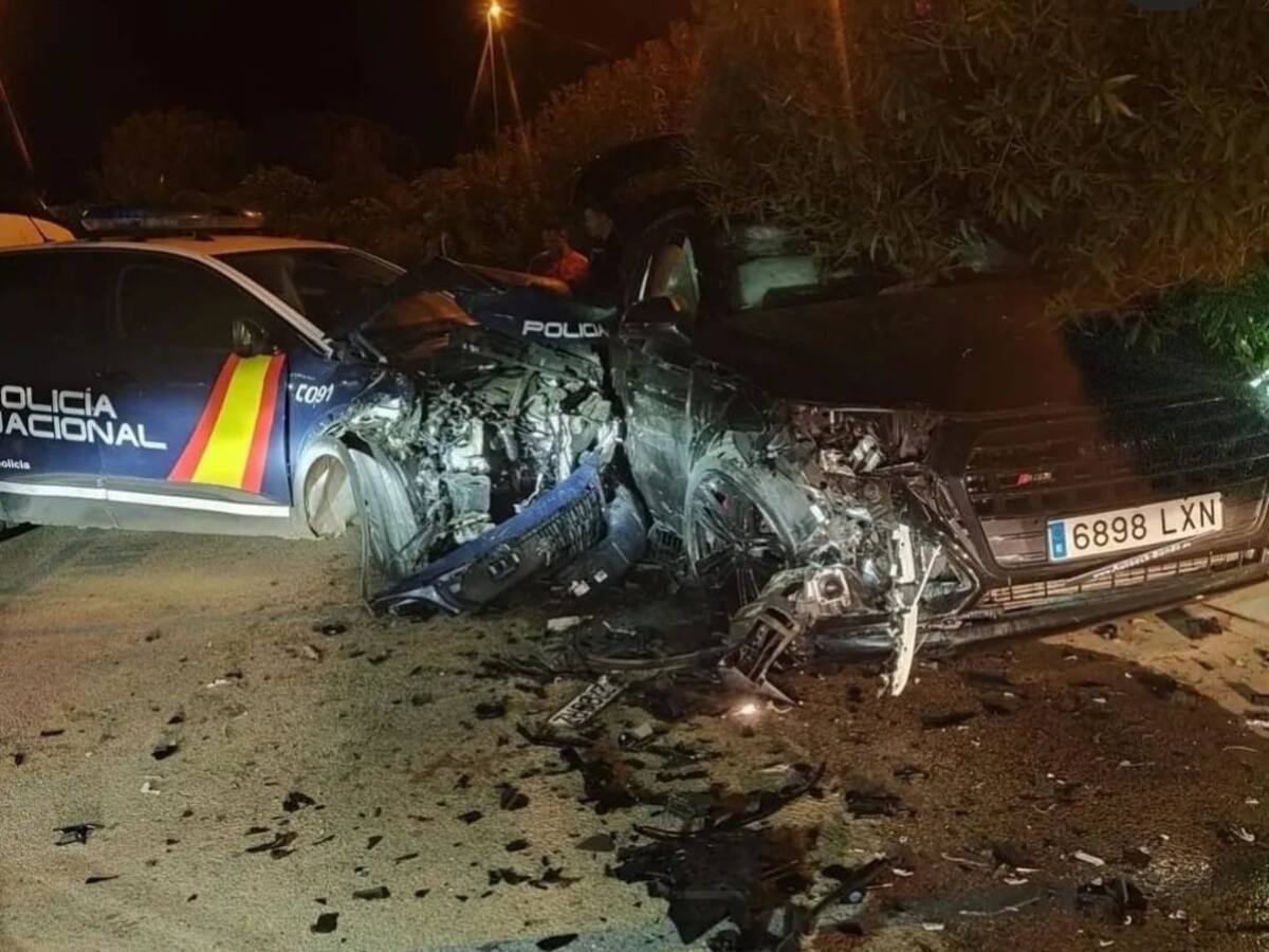 Cuatro policías nacionales heridos tras ser embestidos por un conductor francés que se dio a la fuga en Marbella