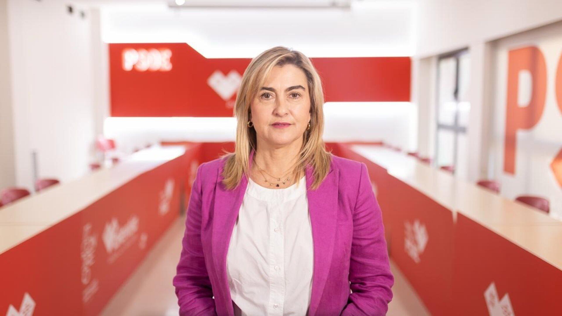 La portavoz del Grupo Parlamentario Socialista en la Asamblea Regional, Carmina Fernández