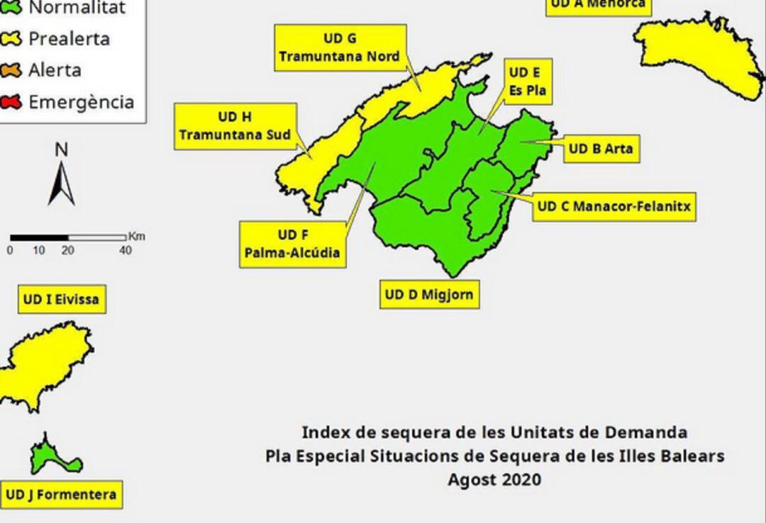 Todas las unidades están en situación de normalidad