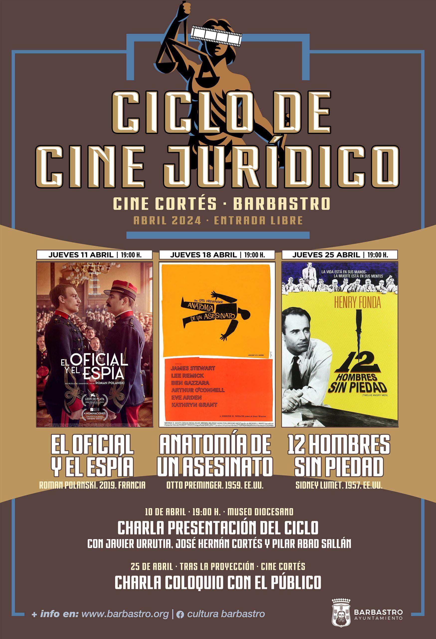El ciclo de Cine Jurídico comienza este miércoles en Barbastro