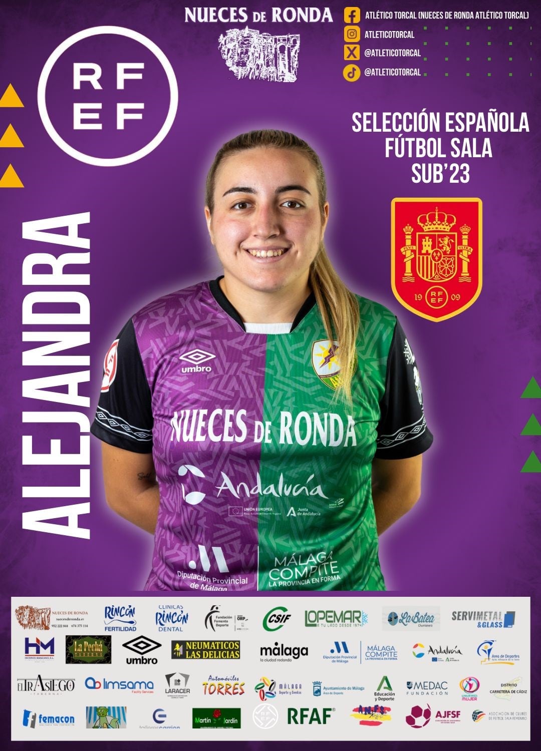 La jugadora del Nueces de Ronda Atlético Torcal Alejandra Rochel