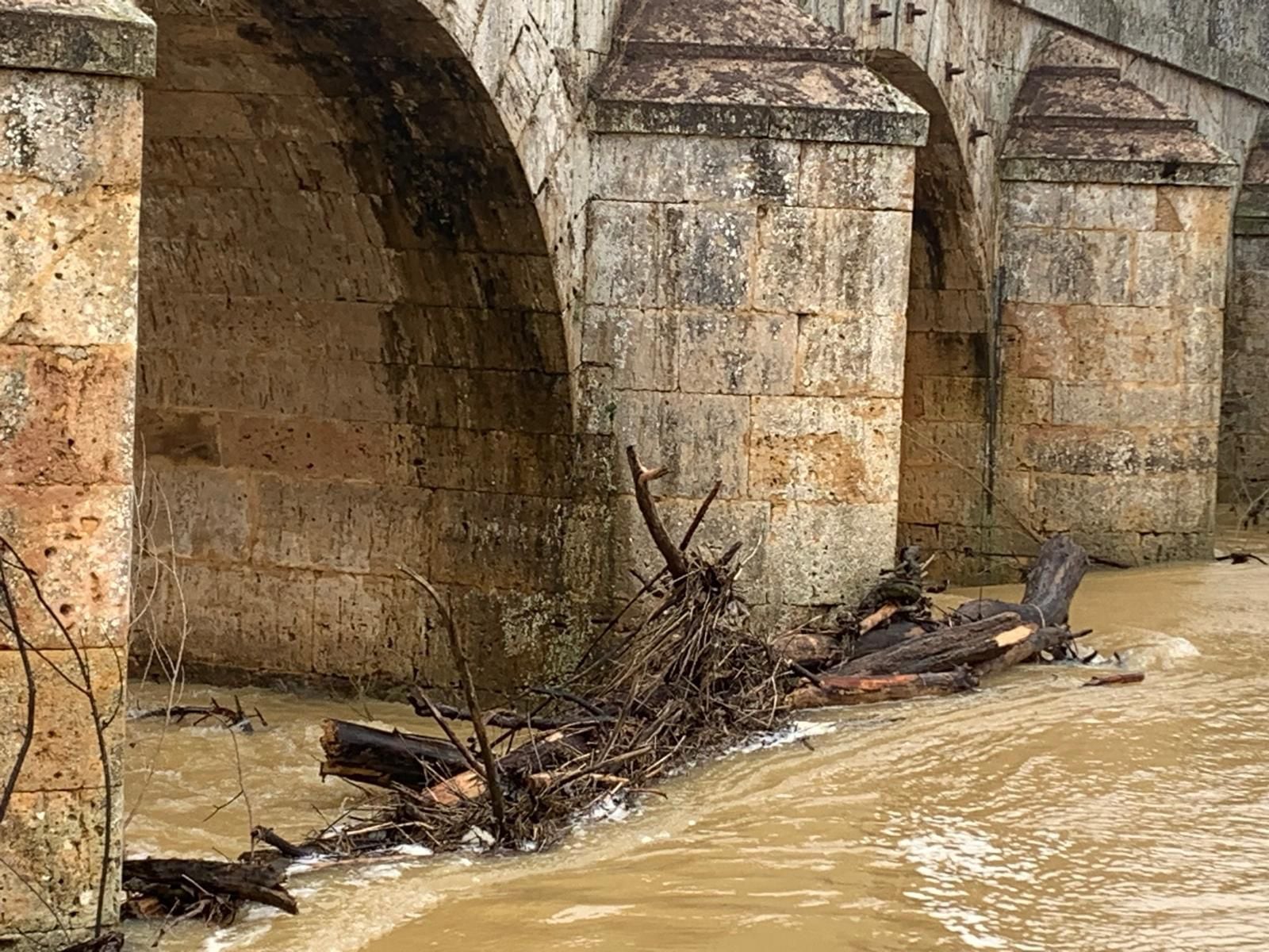 Situación del Puente Viejo en Castrillo de Villavega