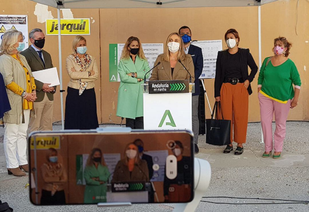 Carazo durante la comparecencia de hoy.