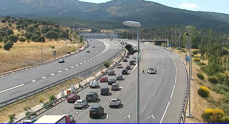 Autopista AP 6 cortada