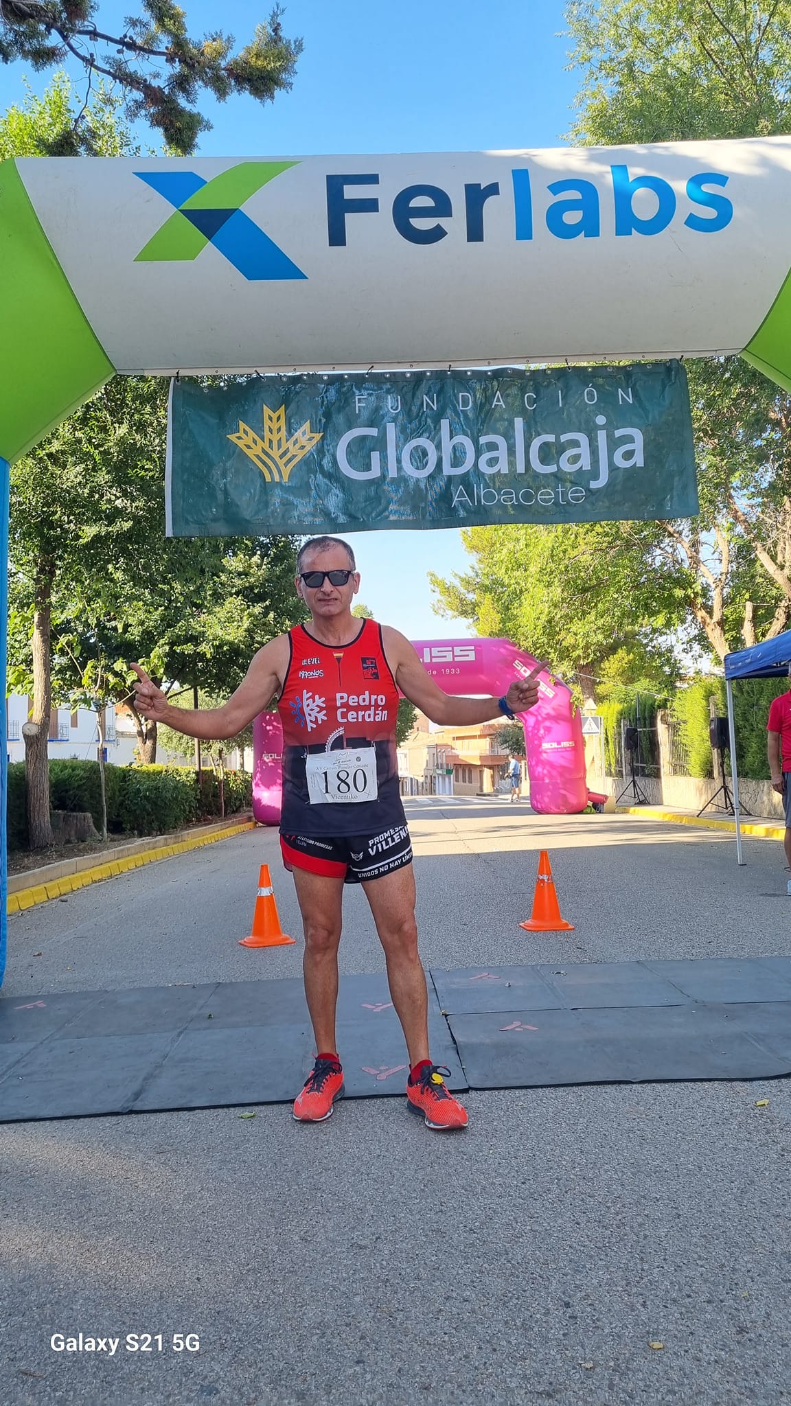 Vicente, tras la carrera