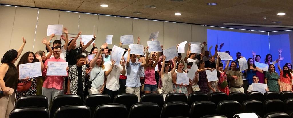 Imagen de la graduación en el Centro de Congresos