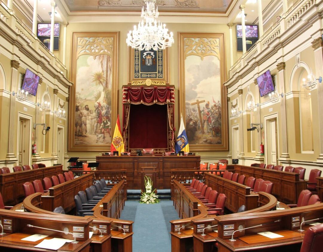 Hemiciclo del Parlamento de Canarias, en Santa Cruz de Tenerife