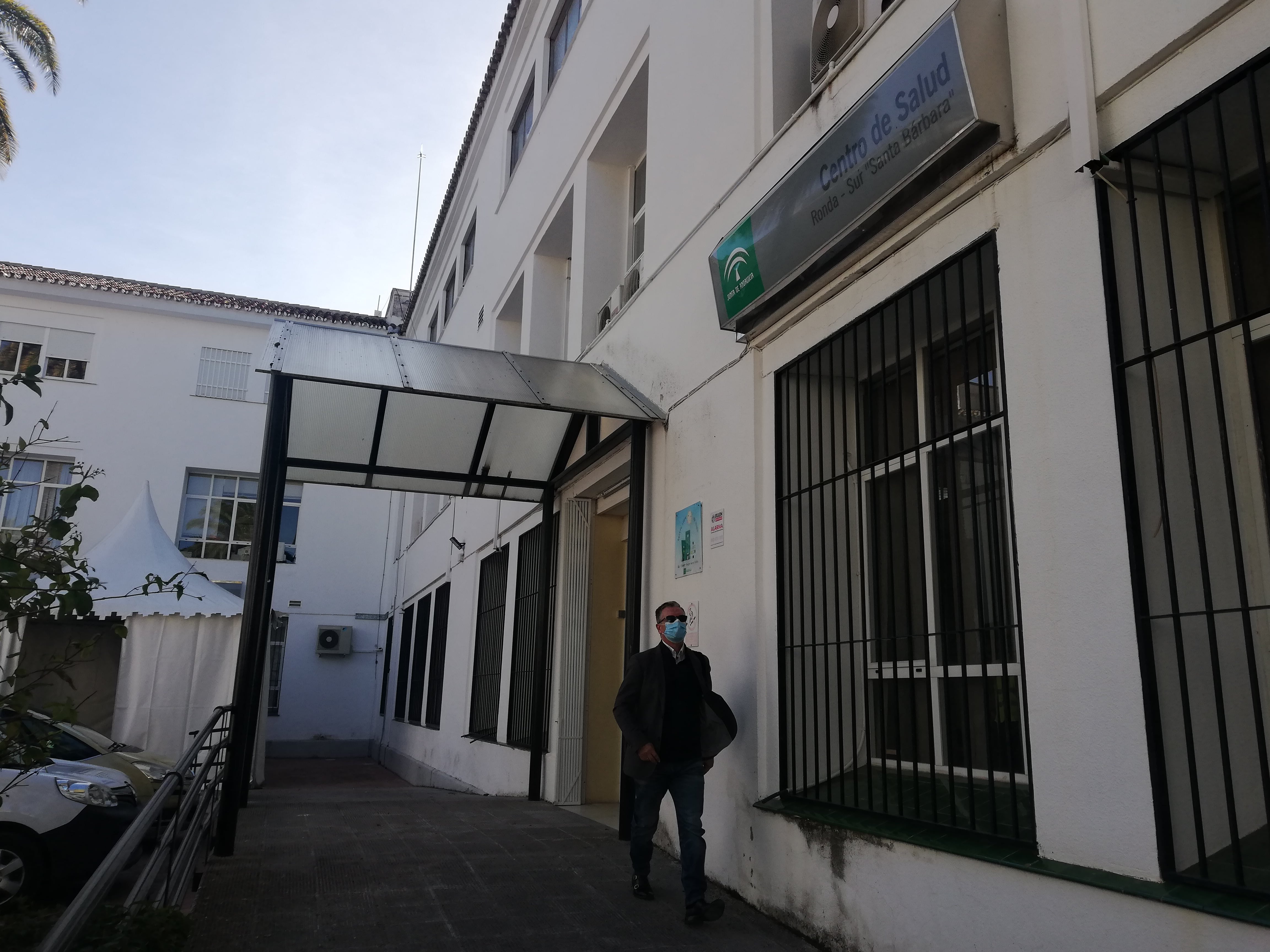 Acceso principal al Centro Salud Ronda Sur Santa Bárbara de Ronda