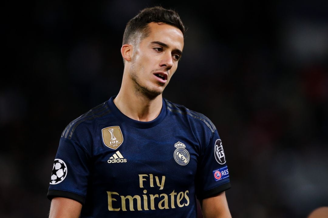 Lucas Vázquez, en el partido del Real Madrid en París ante el PSG.