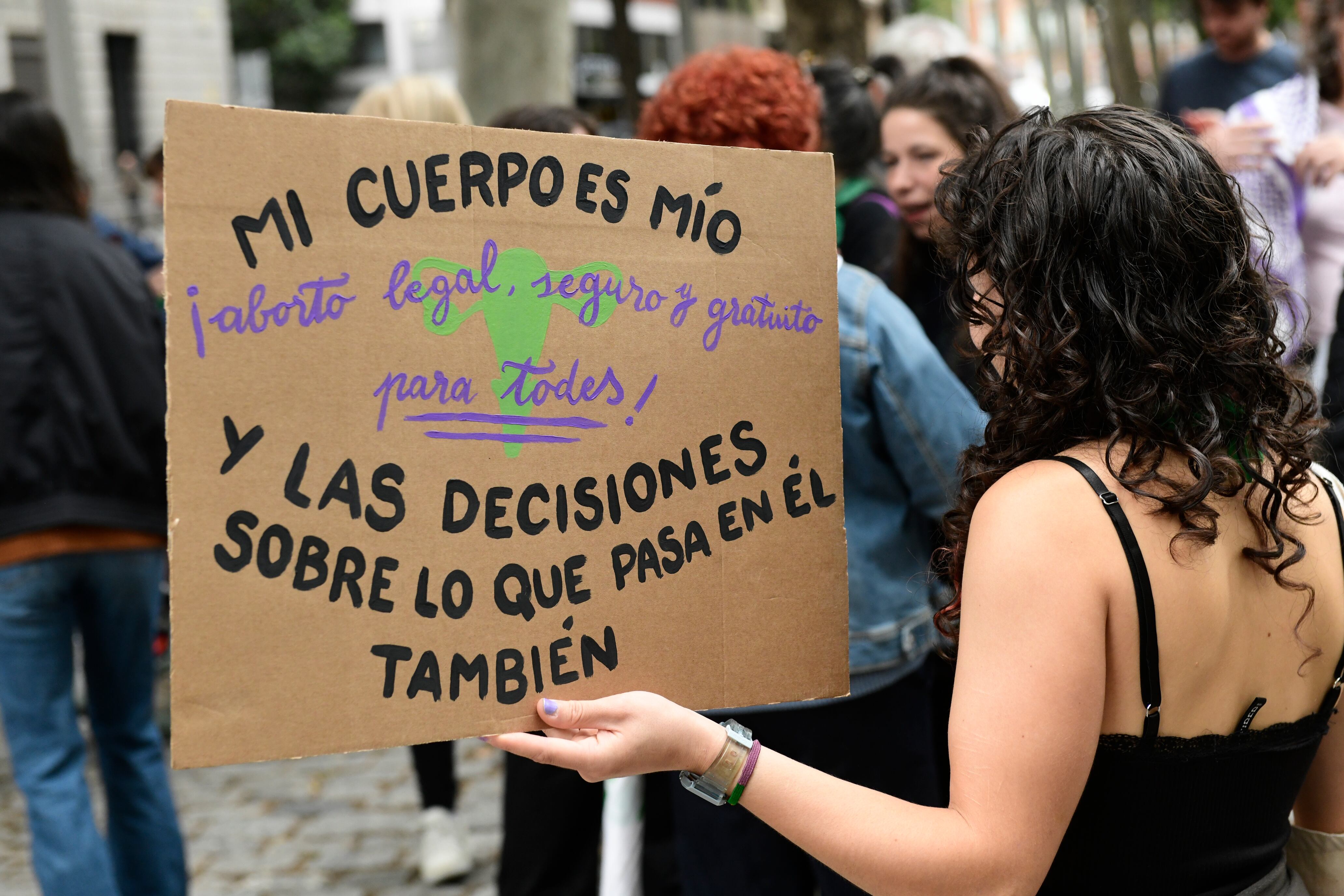 Protesta a favor del aborto en una imagen de archivo.