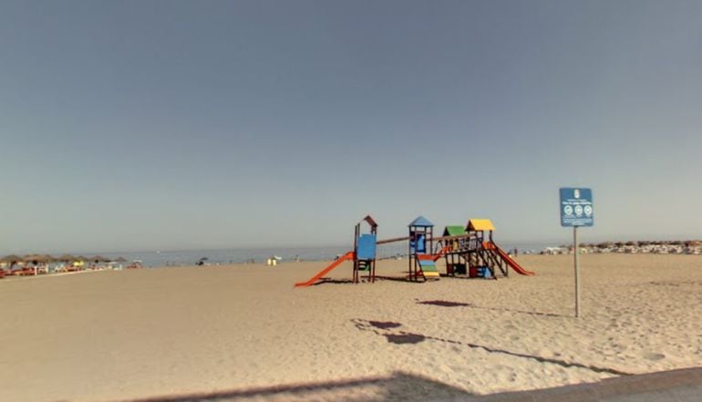 Playa de La Carihuela en Torremolinos (Málaga)