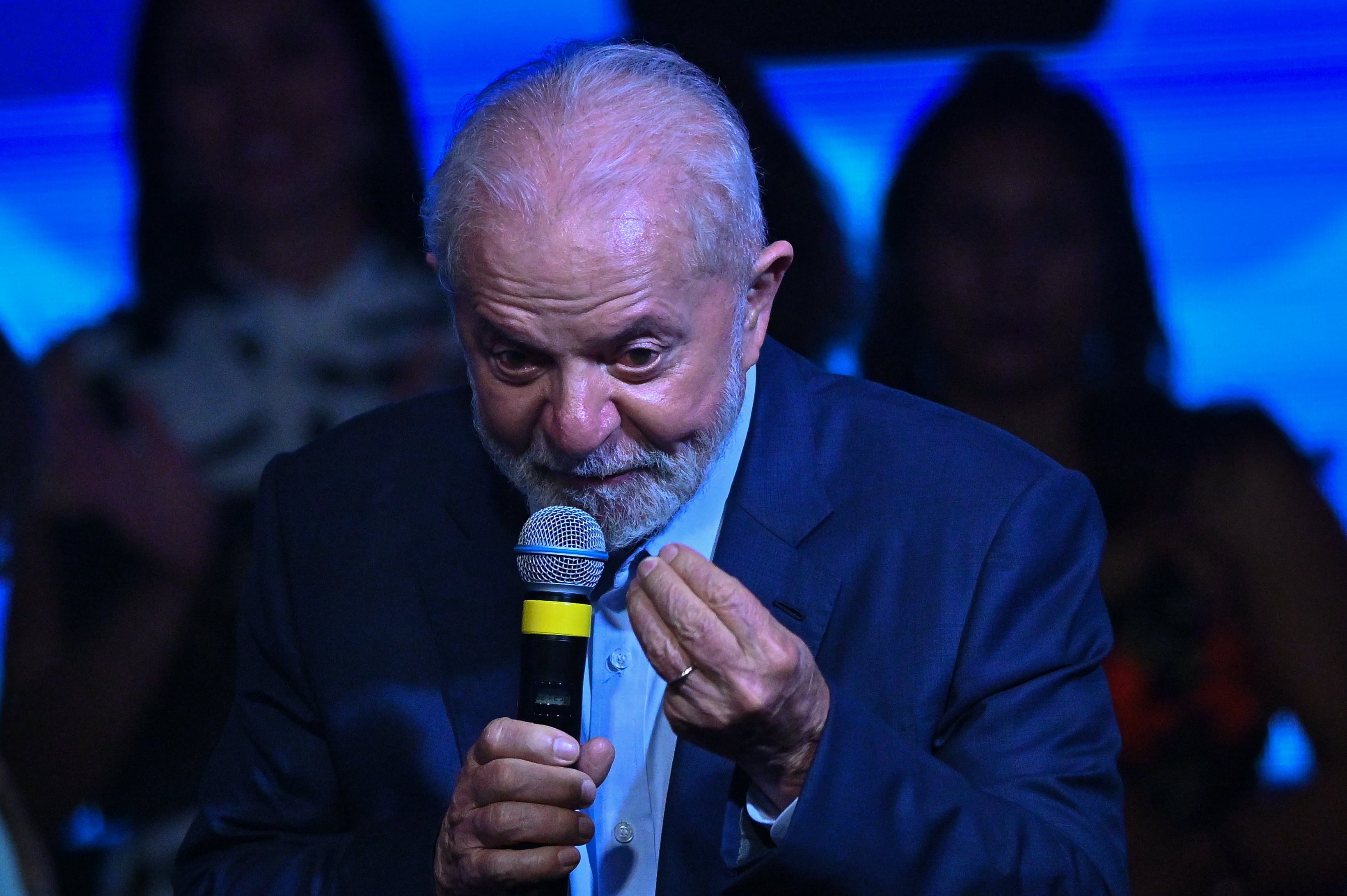 El presidente de Brasil, Luiz Inácio Lula da Silva, participando este martes en un acto en Brasilia (Brasil)