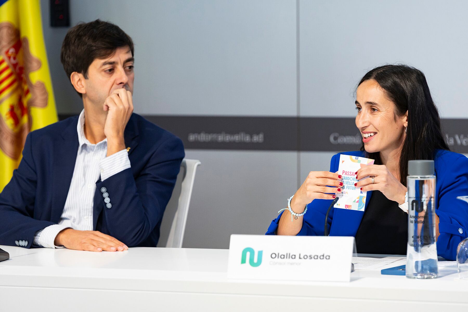 Els cònsols Sergi González i Olalla Losada presenten la 46a edició de la Fira d&#039;Andorra la Vella que s&#039;inaugura la setmana vinent.