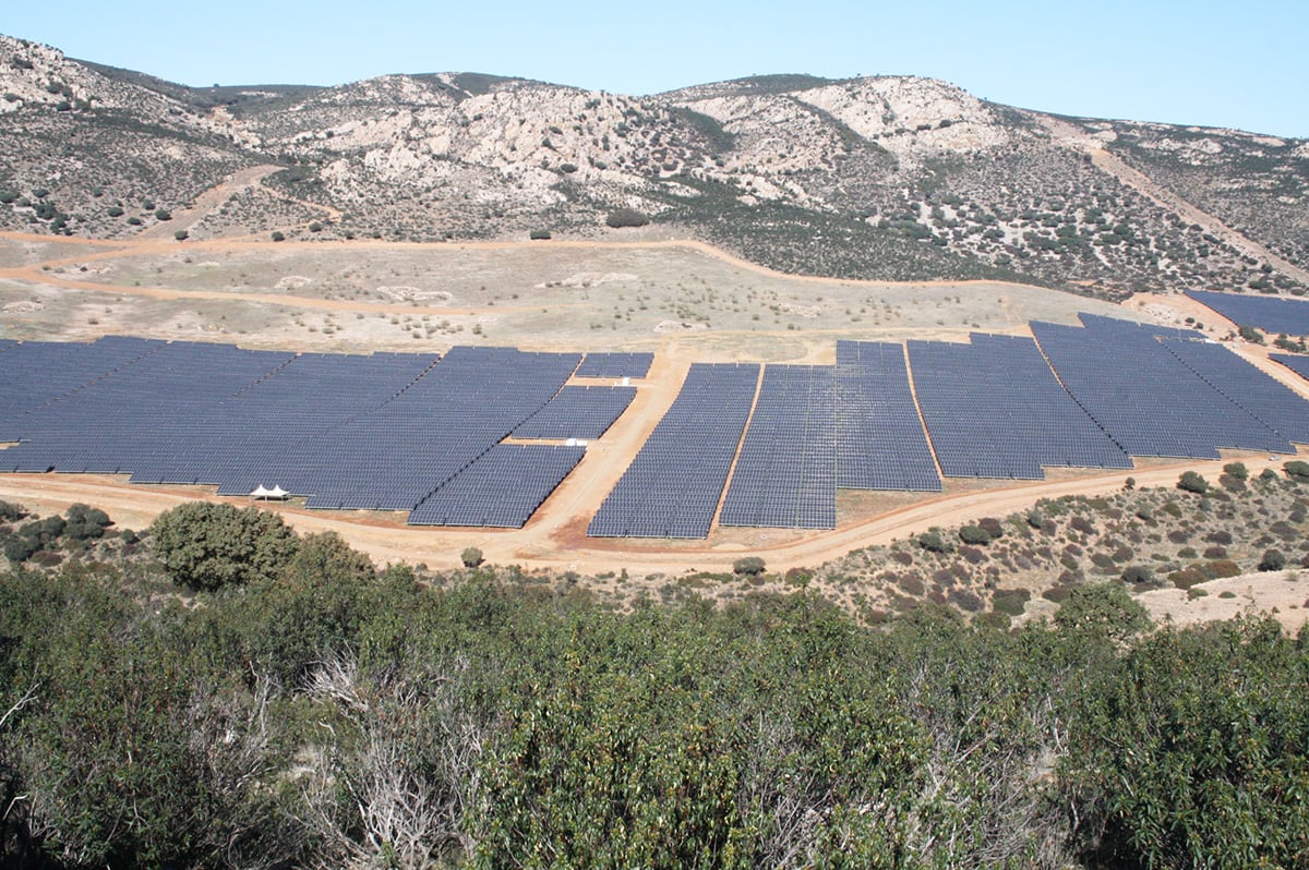 Planta fotovoltaica en Puertollano. Imagen de archivo