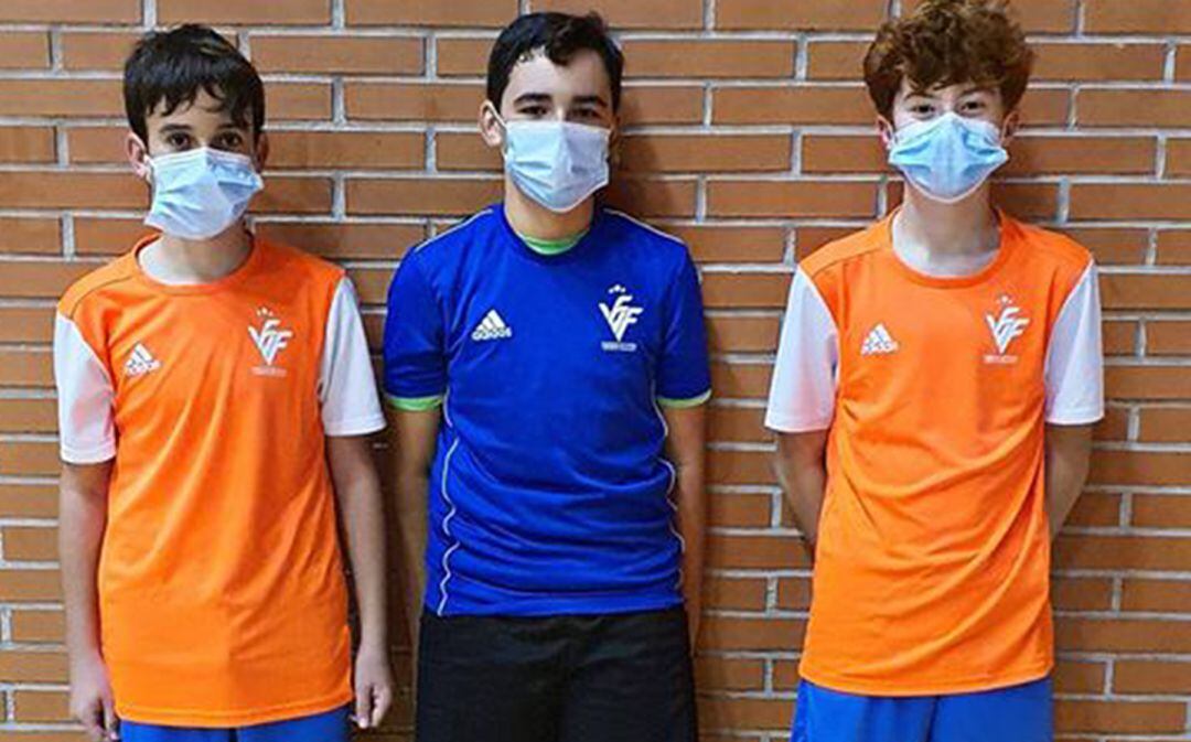 Los tres jugadores seleccionados.