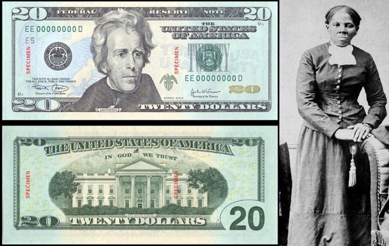 El billete de 20 dólares con la imagen del expresidente Andrew Jackson será sustituido por otro con la de Harriet Tubman.