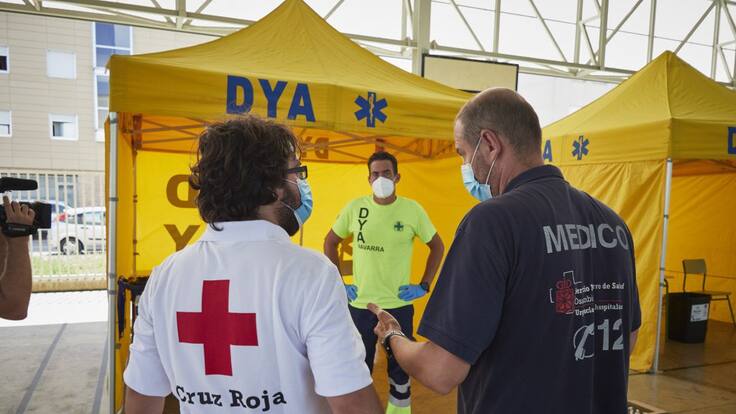 Mendillorri acoge el último día del dispositivo de pruebas PCR