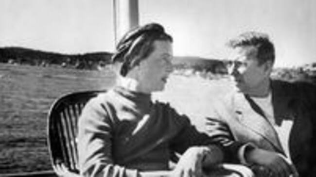 Simone de Beauvoir y Jean-Paul Sastre, durante un crucero de Gothenburg a Estocolmo en 1947