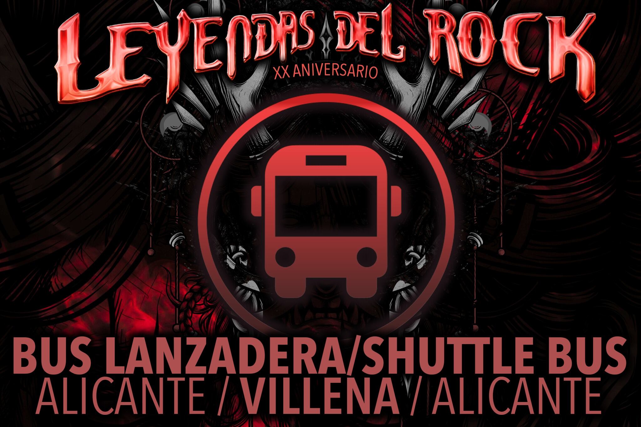 Anuncio de los buses lanzaderas