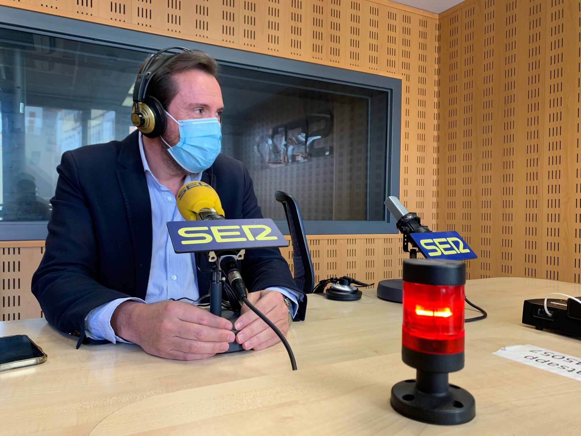 El alcalde de Valladolid, Óscar Puente, en los estudios de Radio Valladolid