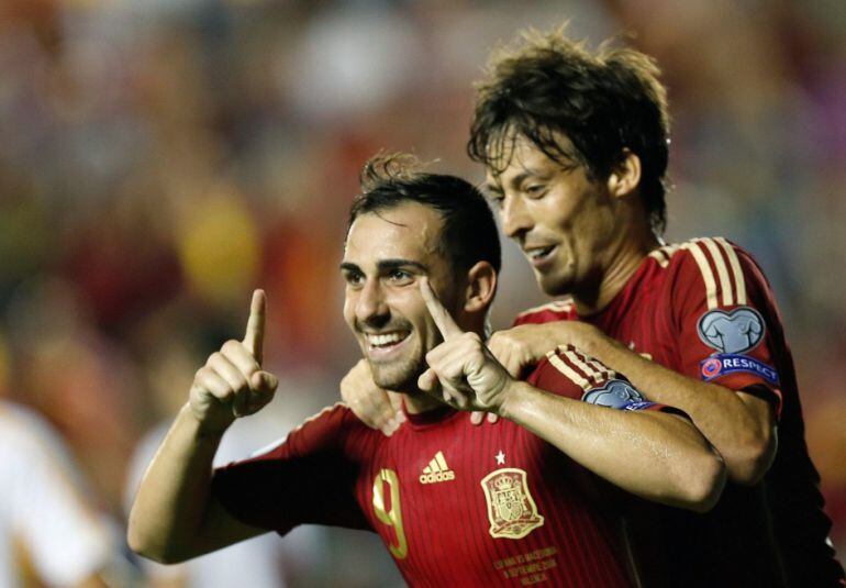 Alcácer, gol con la Roja