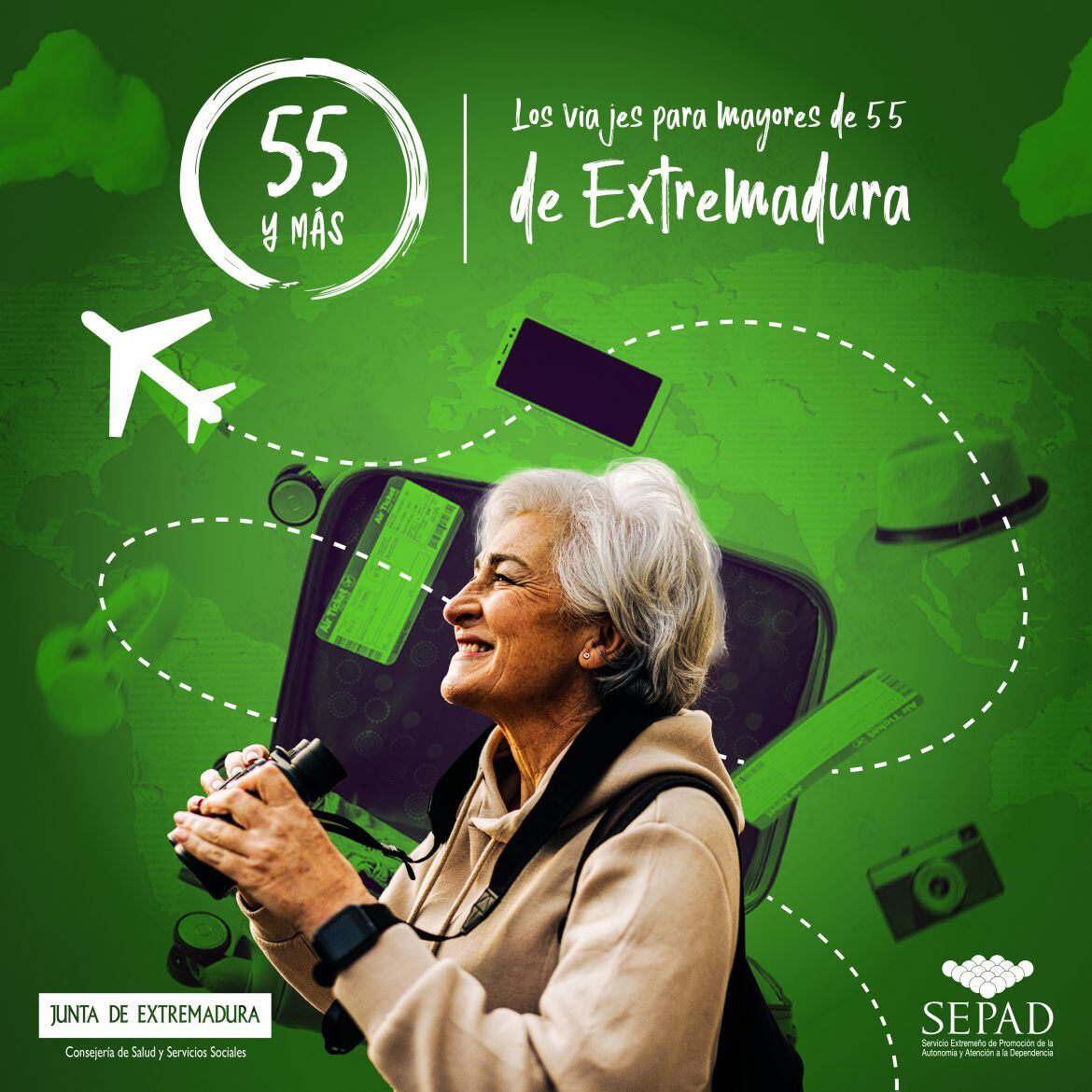El primer viaje del programa vacacional '55 y más' ha salido el viernes, 3 de mayo con destino a Benidorm. SEPAD
