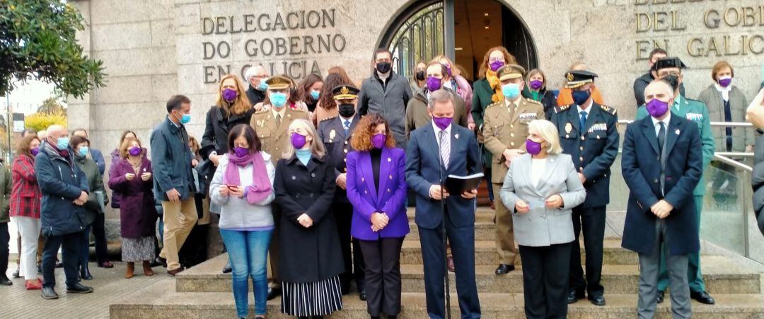 Declaración institucional en la Delegación del Gobierno contra de la violencia machista