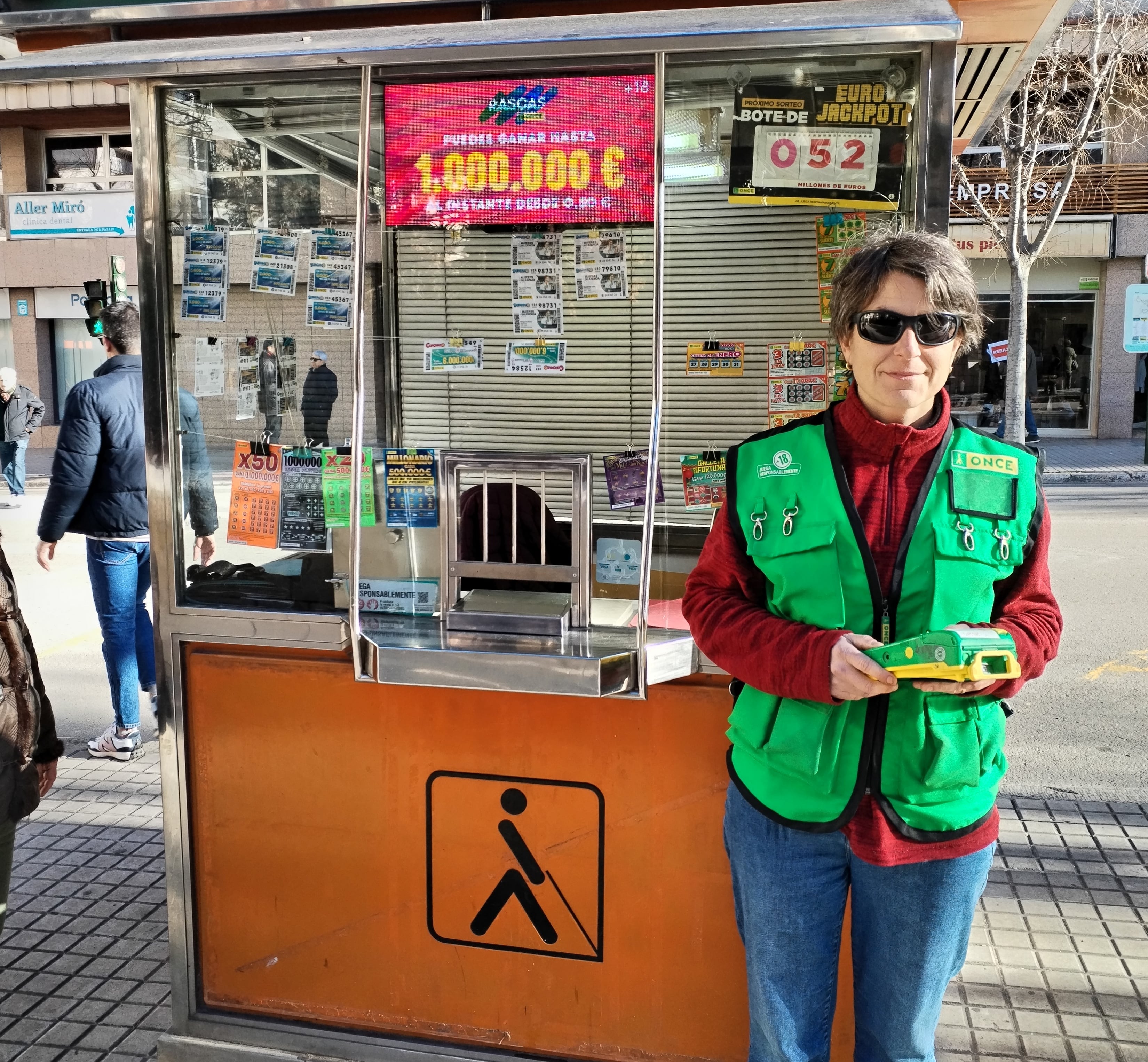 María José Sanchis ha vendido los 5 cupones premiados en el sorteo de la ONCE del 22 de enero.
