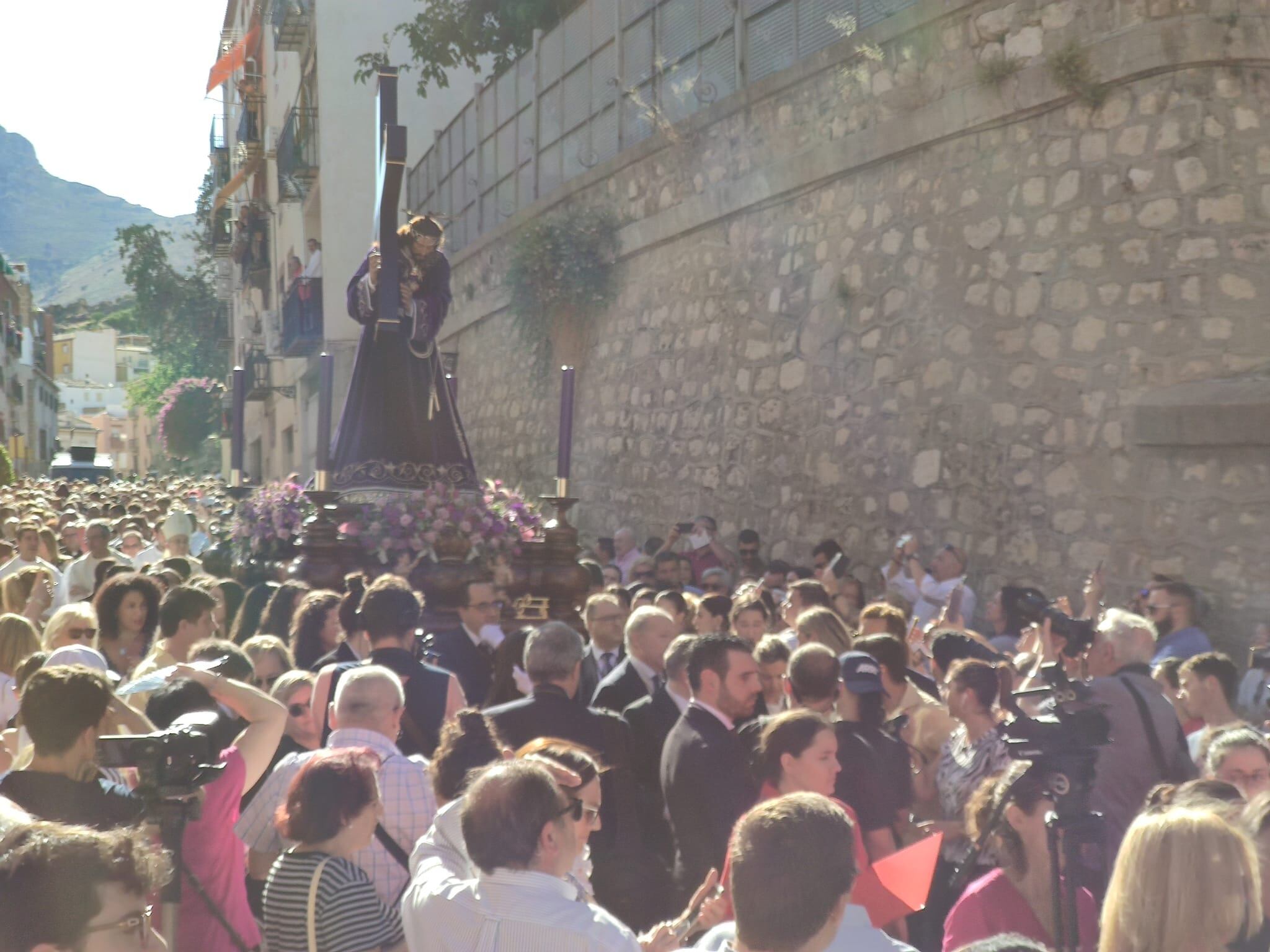 Nuestro Padre Jesús Nazareno &#039;El Abuelo&#039; ha salido a las calles de Jaén en rogativa por la lluvia