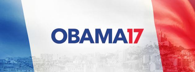 Imagen de la iniciativa para que Obama se convierta en candidato en las elecciones presidenciales de Francia.