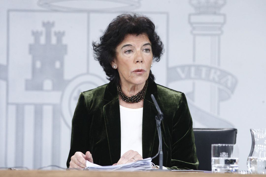 Rueda de prensa tras el Consejo de Ministros.