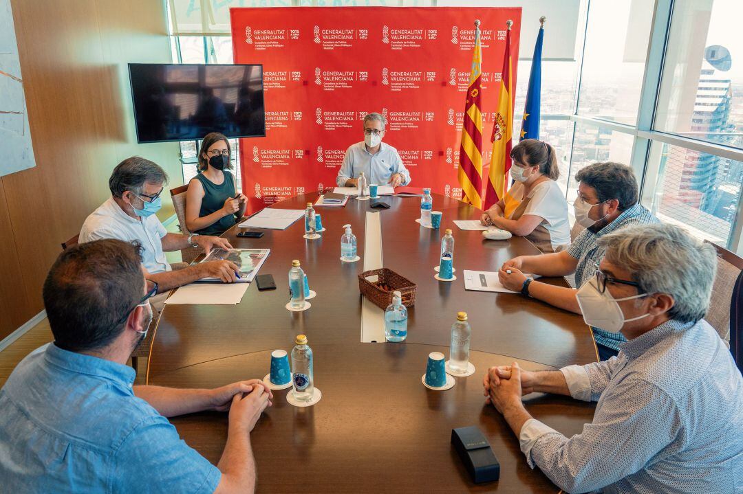 Reunión de alcaldes de la Safor con Arcadi España 