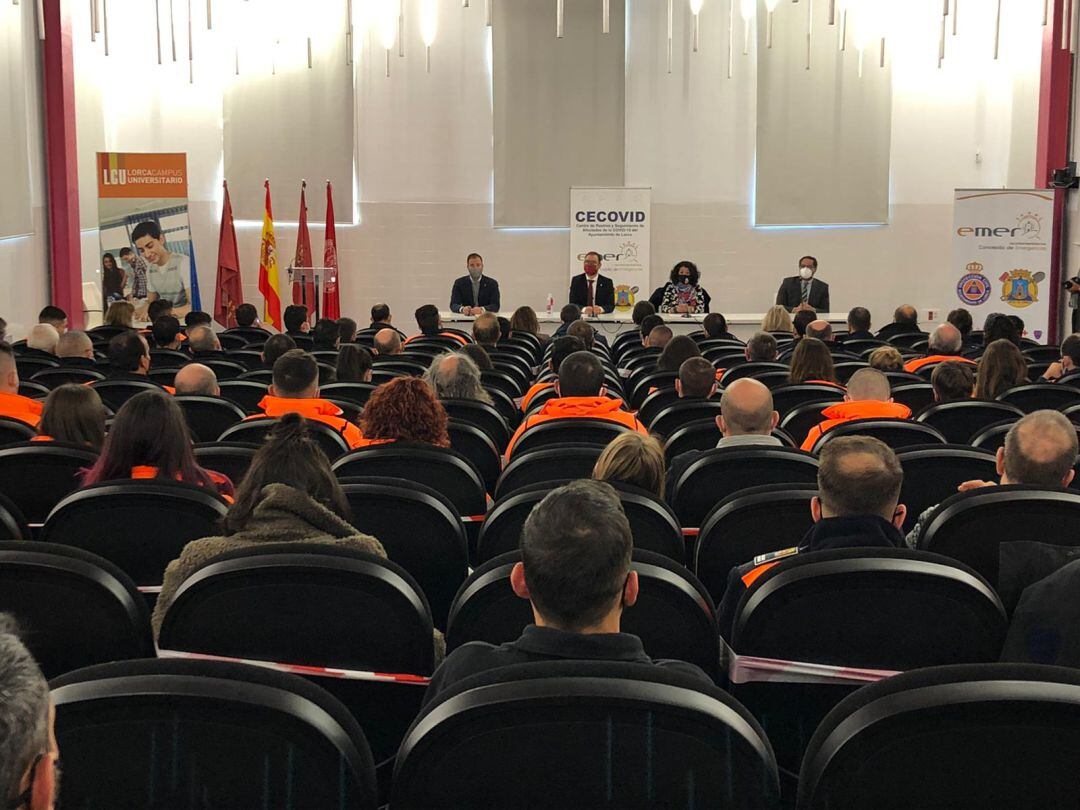 Inauguración en Lorca del curso de formación de voluntarios de Protección Civil como rastreadores Covid