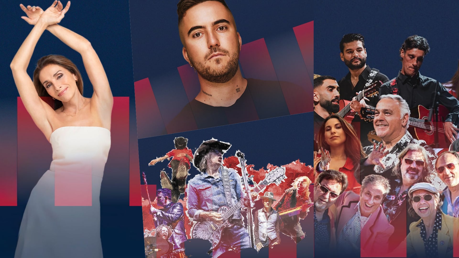 Muelle Live. Alguno de los artistas del cartel / Alicante