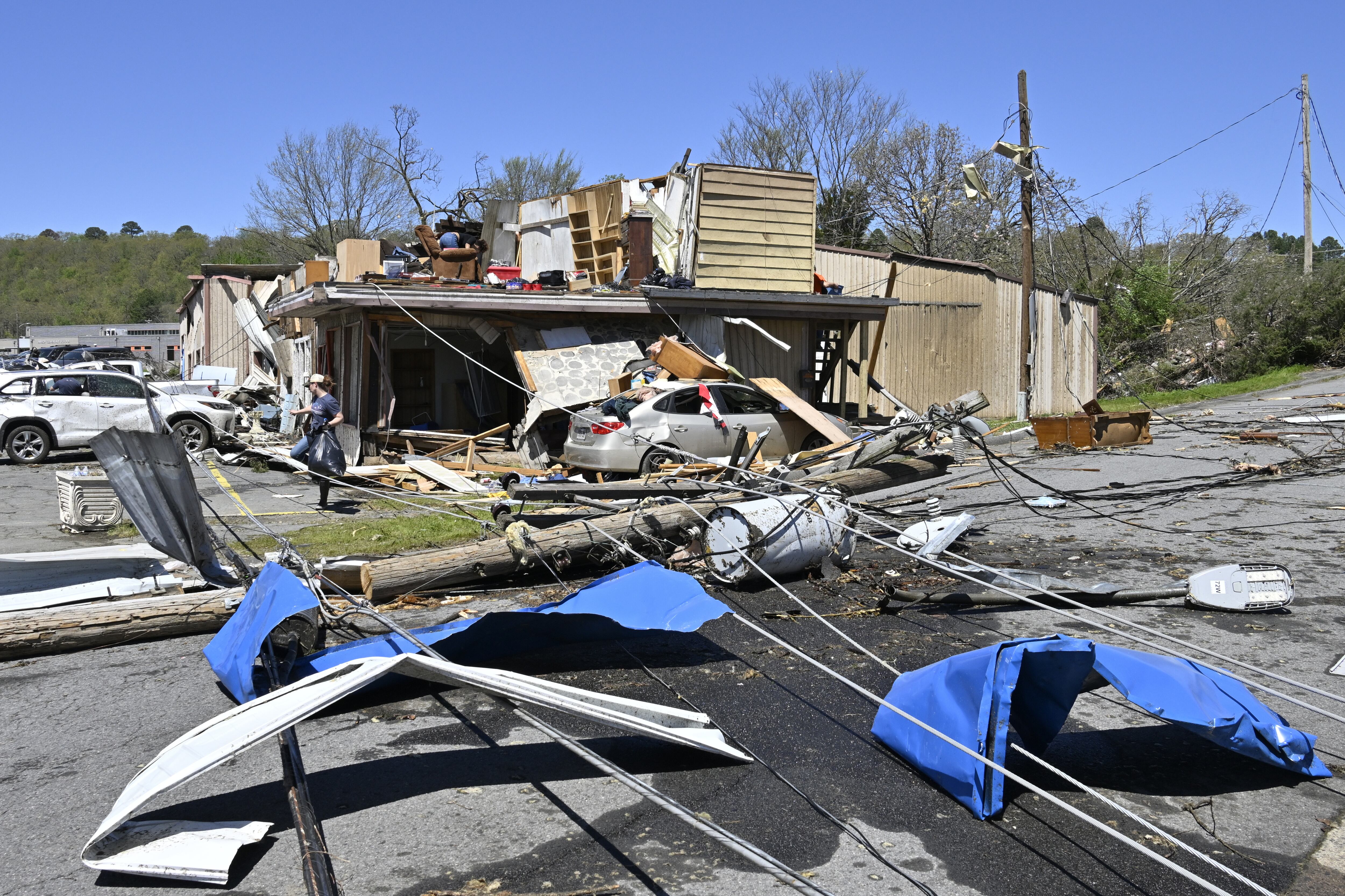 Las consecuencias de los tornados en EEUU.