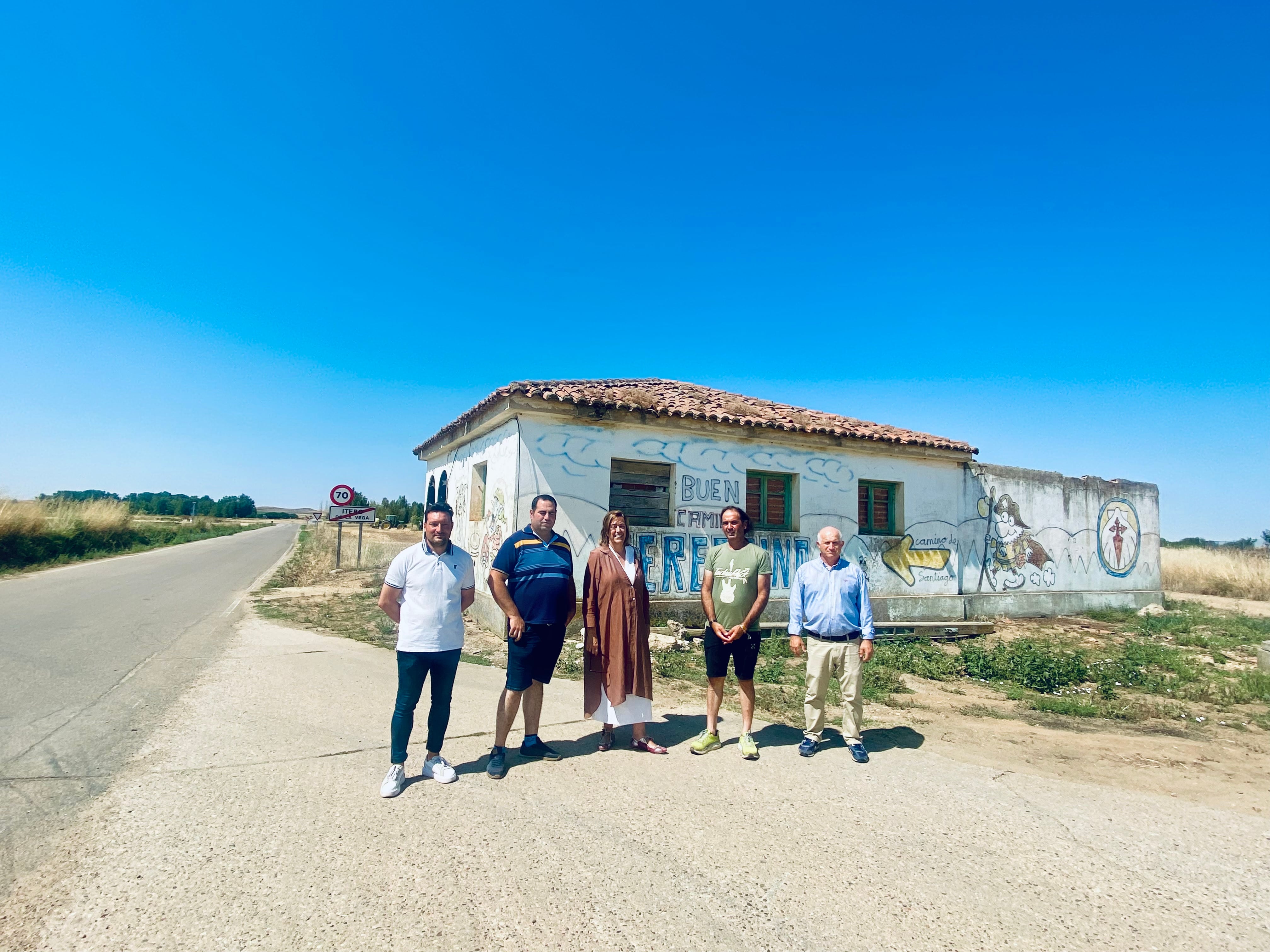 Visita de la presidenta de la Diputación de Palencia a Itero de la Vega