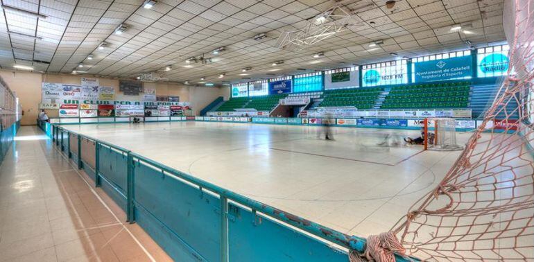 Imatge interior del pavelló afectat. 