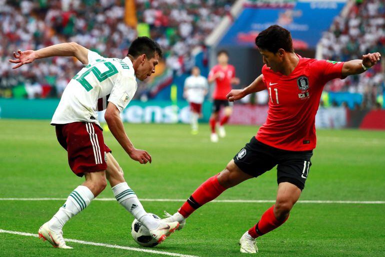 Una imatge del partit Corea del Sud-Mèxic del Mundial