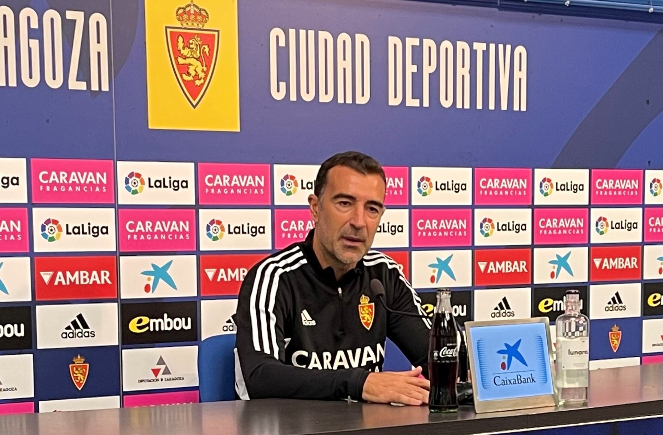 Juan Carlos Carcedo, en un momento de su comparecencia en la sala de prensa de la Ciudad Deportiva