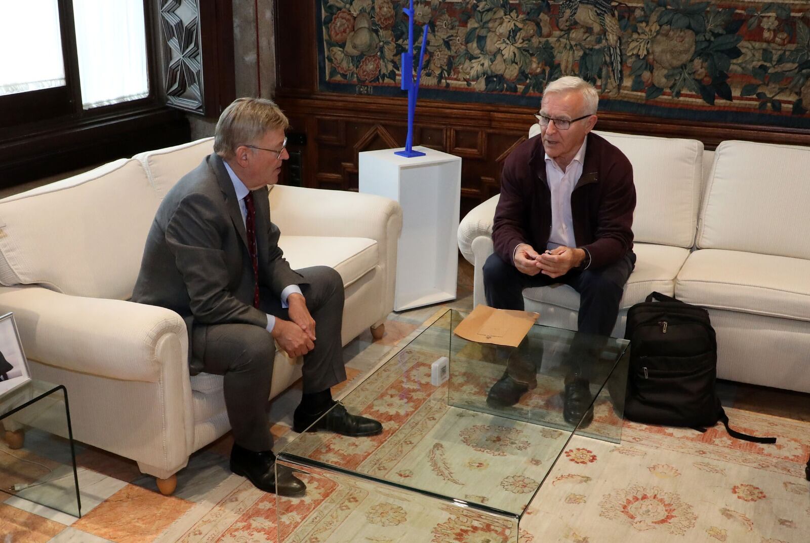 Ximo Puig, president de la Generalitat, y Joan Ribó, alcalde de València