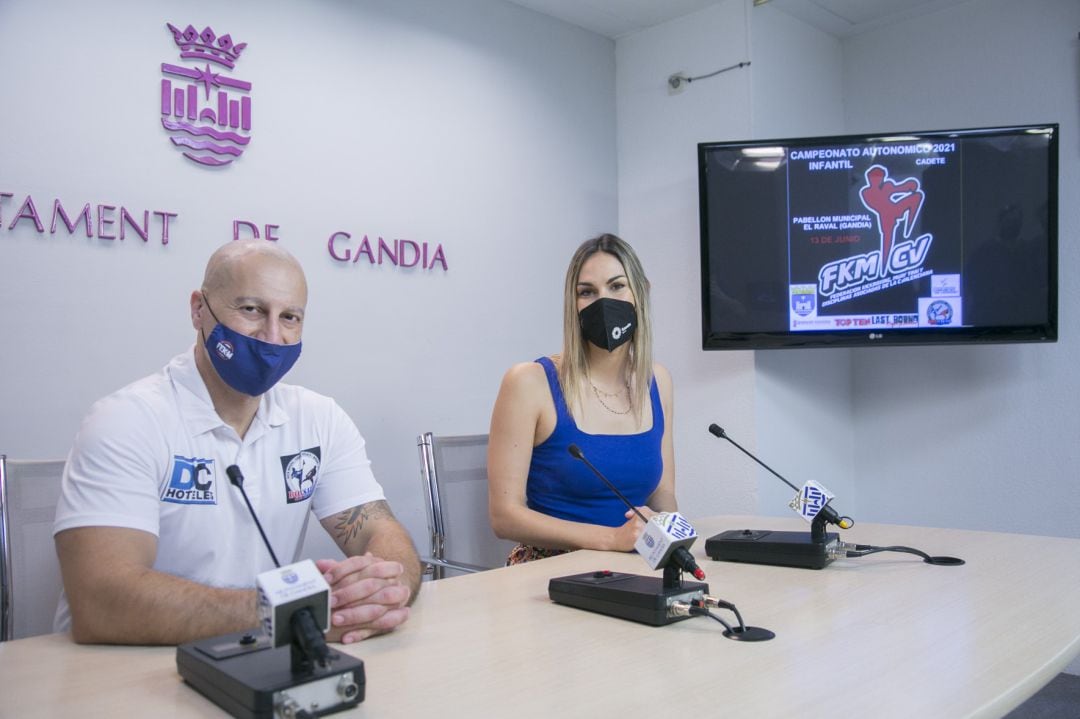 José Nuñez de BoxSafor y Lydia Morant, concejala de Deportes