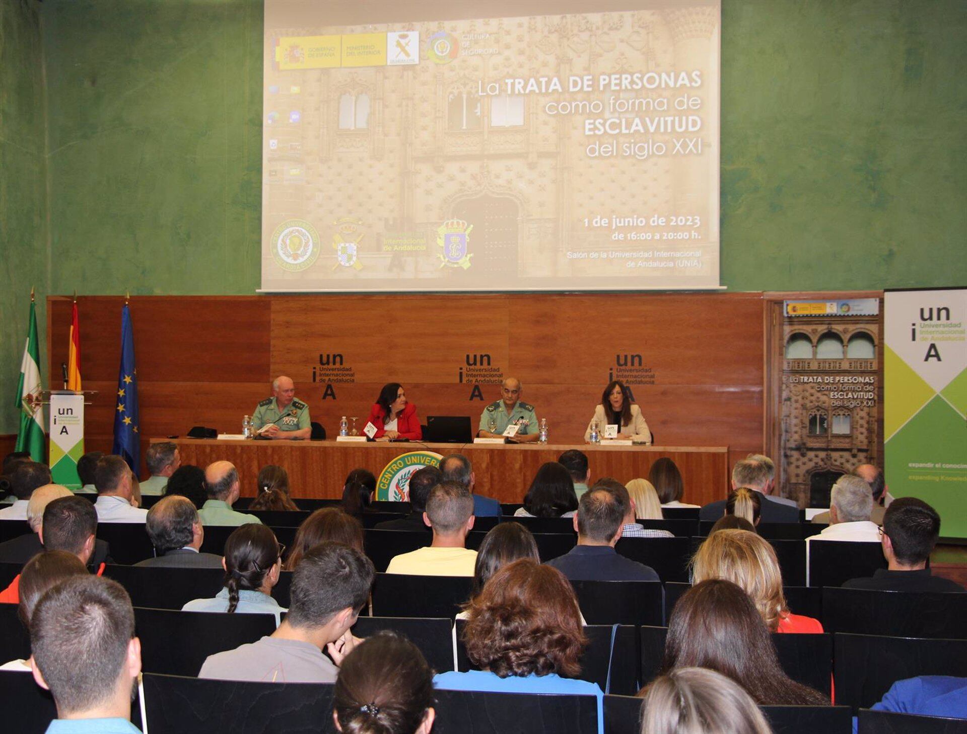 Inauguración de la jornada sobre trata de personas - UNIA