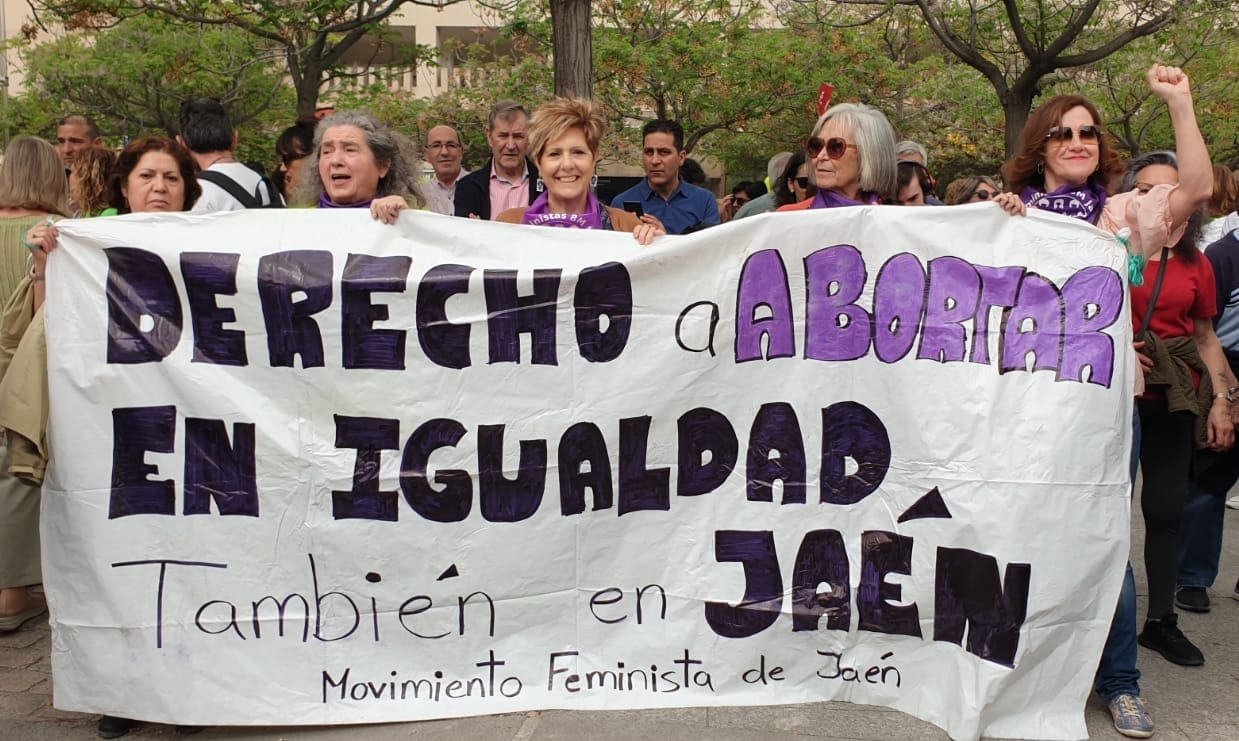 Protesta del colectivo Feministas 8M Jaén.