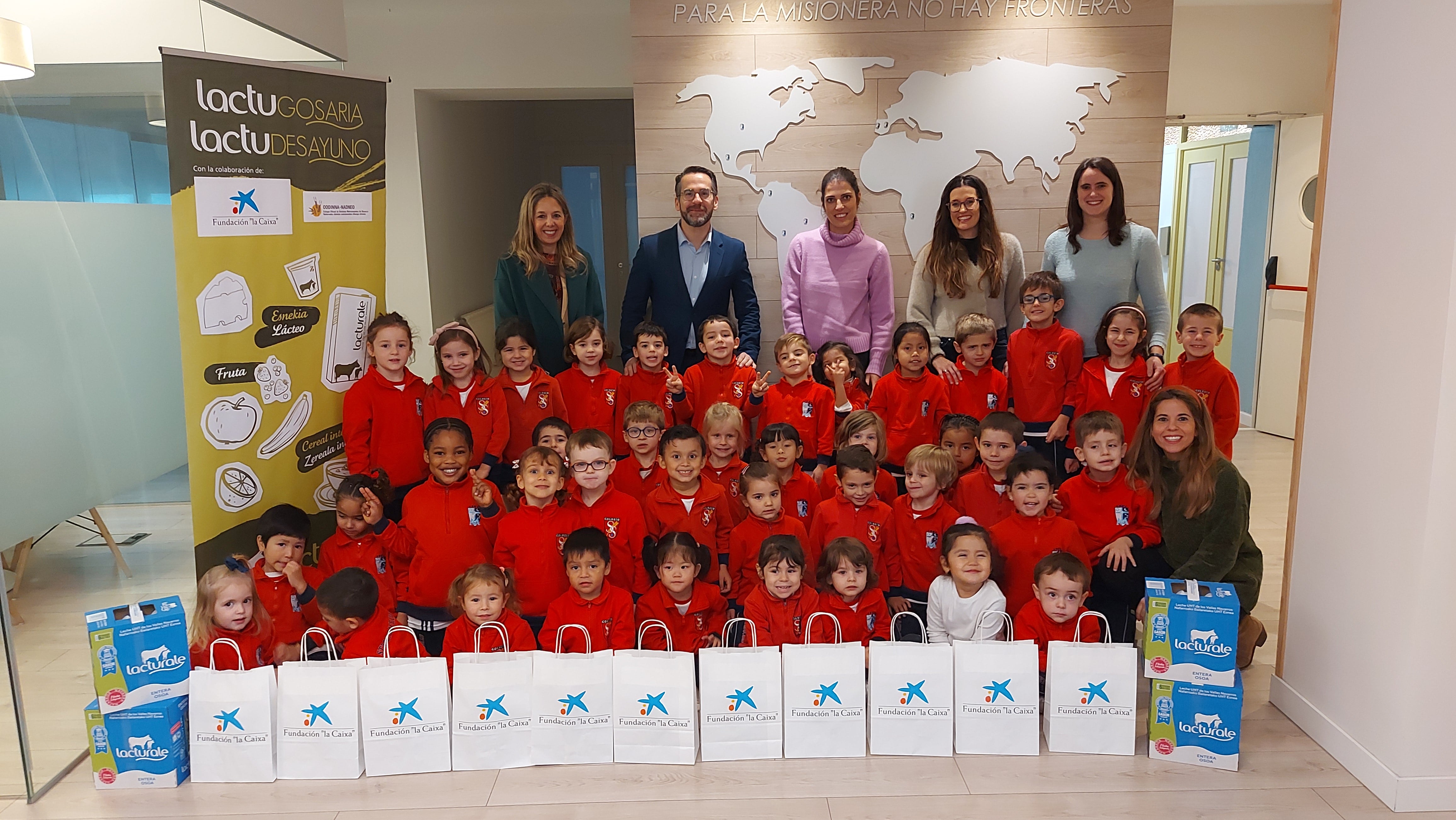 El Colegio Oficial de Dietistas y Nutricionistas de Navarra recibe el apoyo de la Fundación “la Caixa” para el desarrollo de talleres infantiles sobre desayunos saludables y solidarios